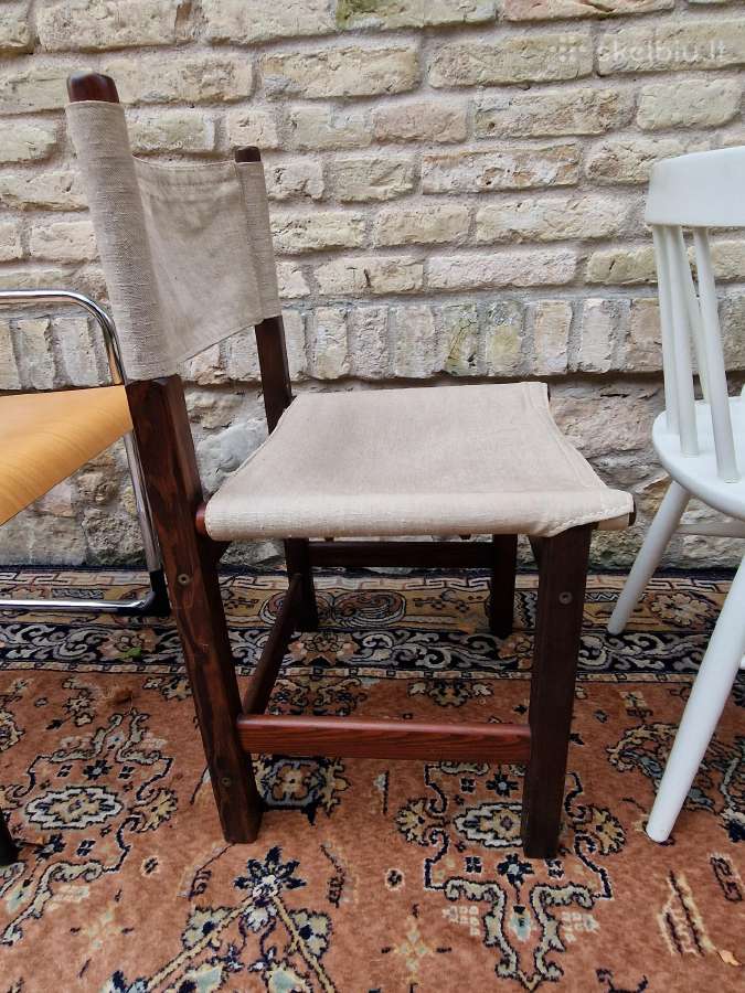 Vintažinės mid century interjerinės kėdės ir pufai - nuotraukos Nr. 18