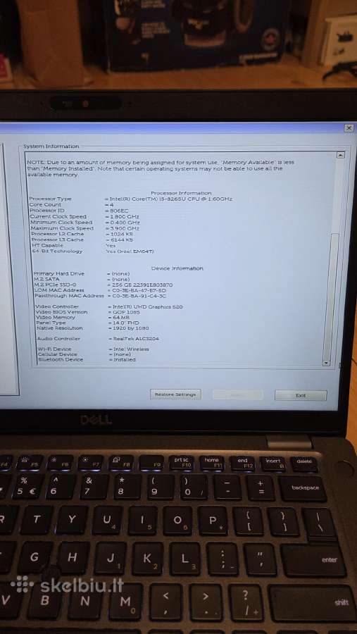 Dell Latitude 5400 - nuotraukos Nr. 11