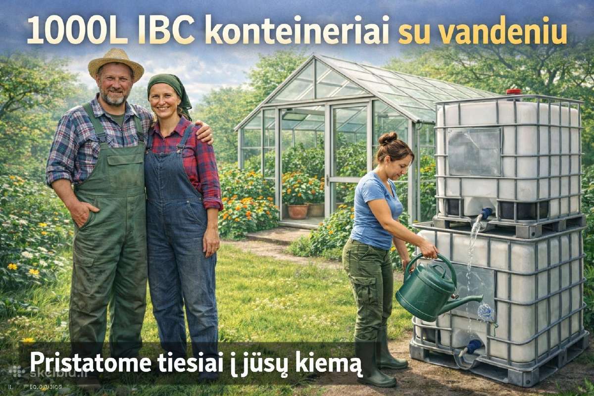 Ibc konteineriai 1000 l – plastikinės talpos. - nuotraukos Nr. 4