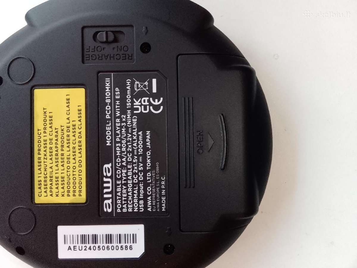 CD Mp3 grotuvas Aiwa Pcd-810 Mk - nuotraukos Nr. 2