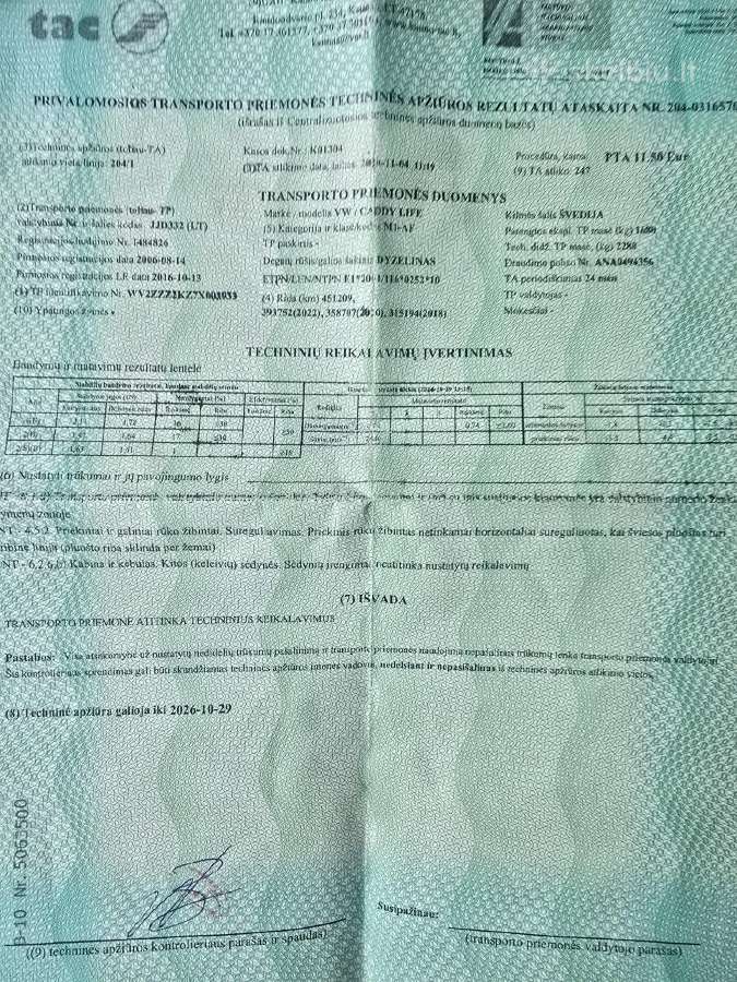Parduodu VW Caddy - nuotraukos Nr. 10