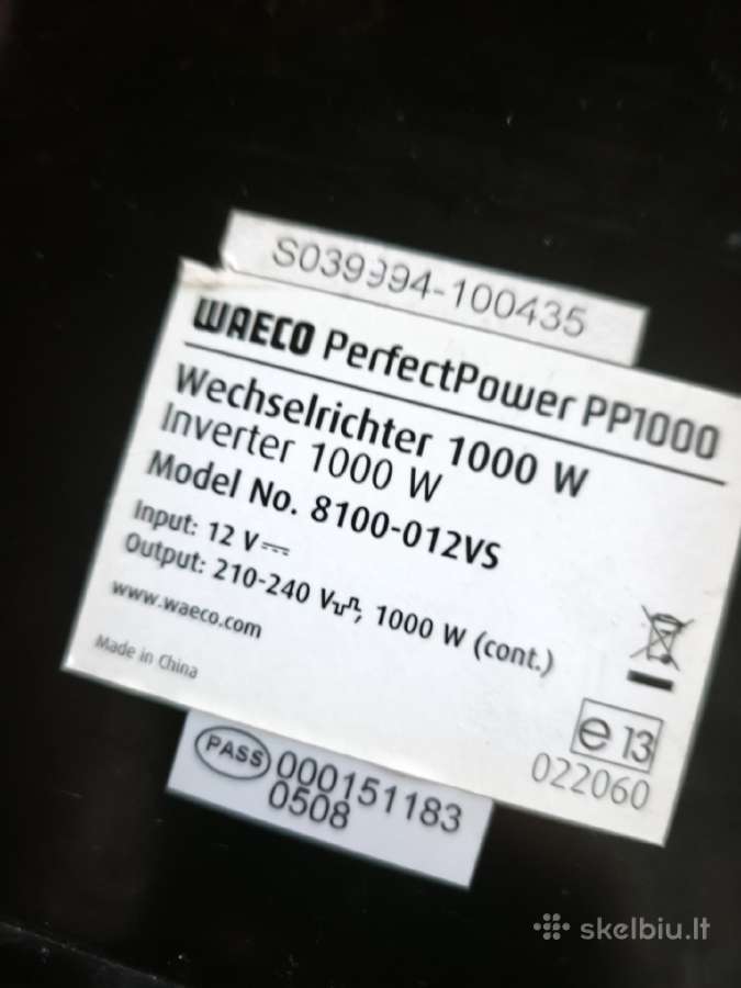 Stiprintuvas waeco 1000w - nuotraukos Nr. 3