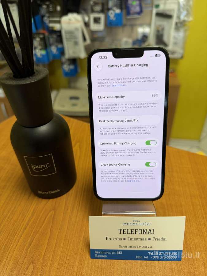 iPhone 13 Green 128gb Su Garantija - nuotraukos Nr. 3