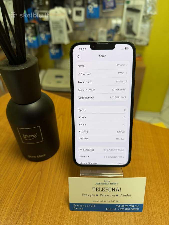 iPhone 13 Green 128gb Su Garantija - nuotraukos Nr. 4