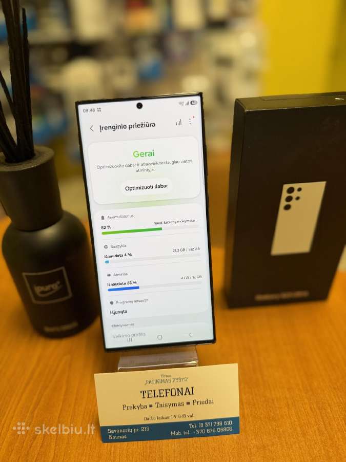 Samsung S23ultra 512gb 12ram Black Su Garantija - nuotraukos Nr. 3