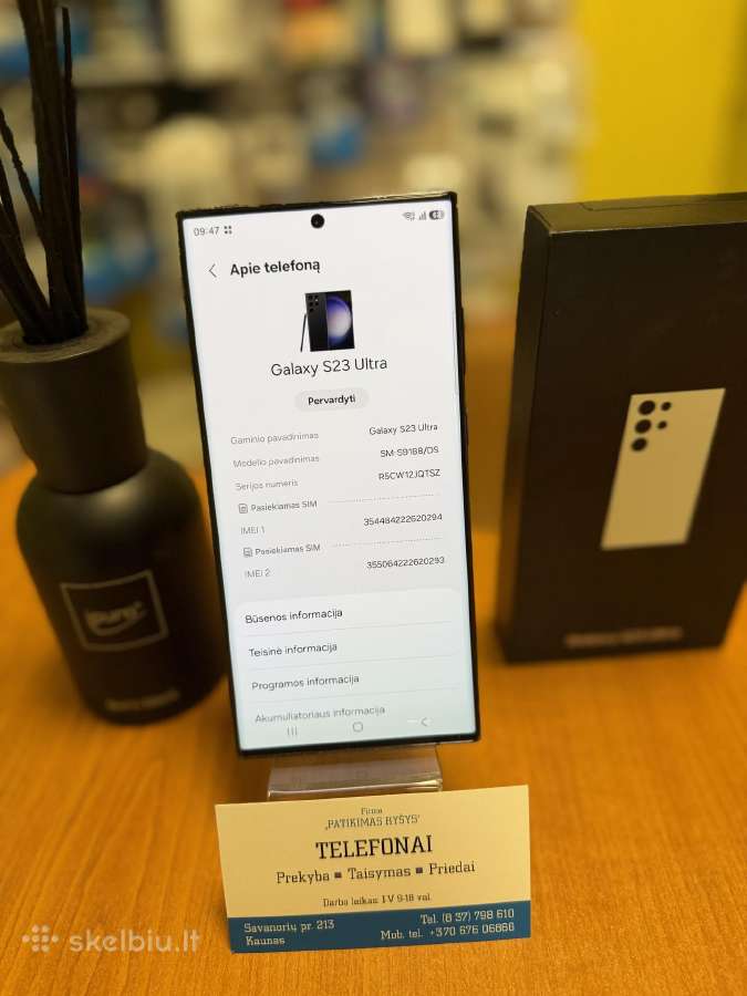 Samsung S23ultra 512gb 12ram Black Su Garantija - nuotraukos Nr. 4