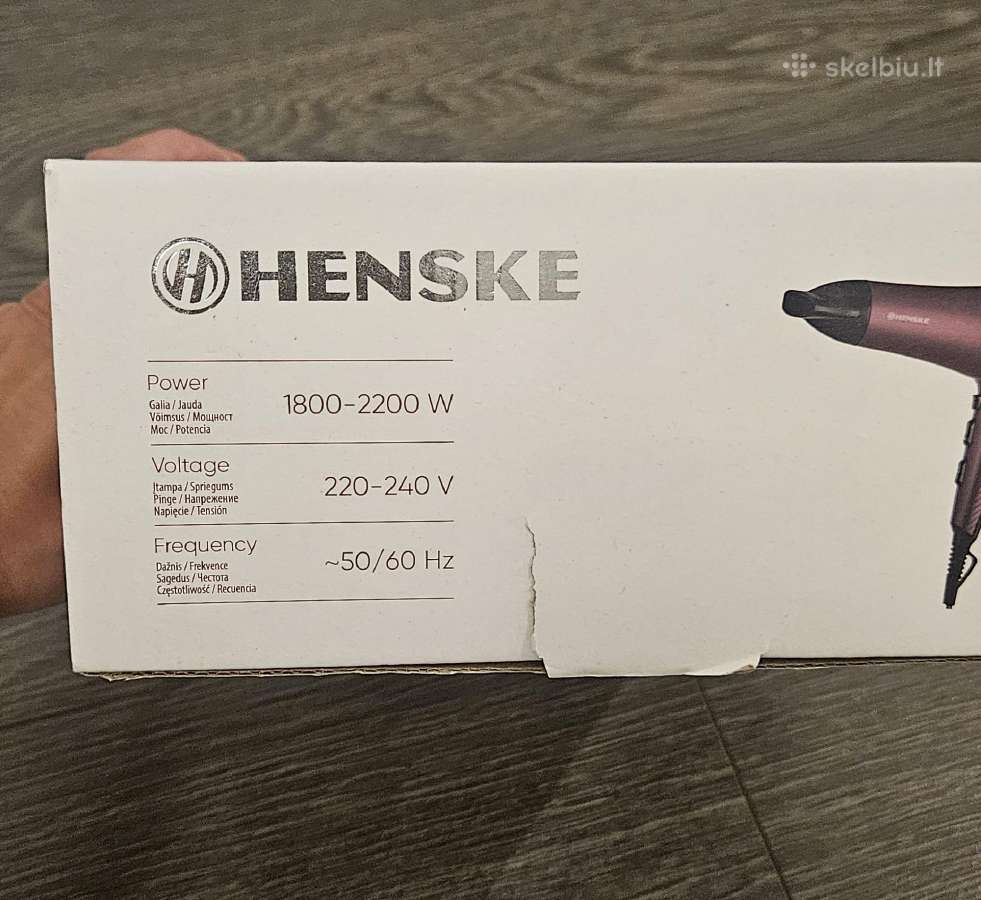 Henske plaukų džiovintuvas 2200 W - nuotraukos Nr. 3