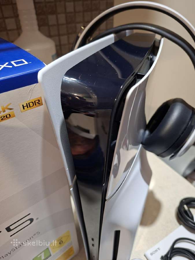 Ps5 slim disk kaip nauja+14 zaidimu,ausinės,stot. - nuotraukos Nr. 4