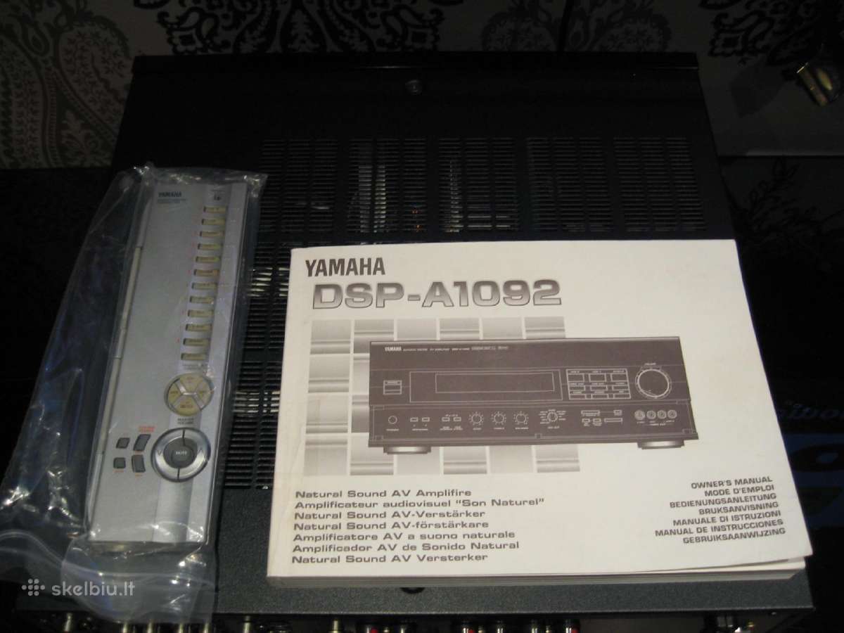 Yamaha Dsp-a1092 amplifier 7.2ch. 20,5kg.1997. New - nuotraukos Nr. 17
