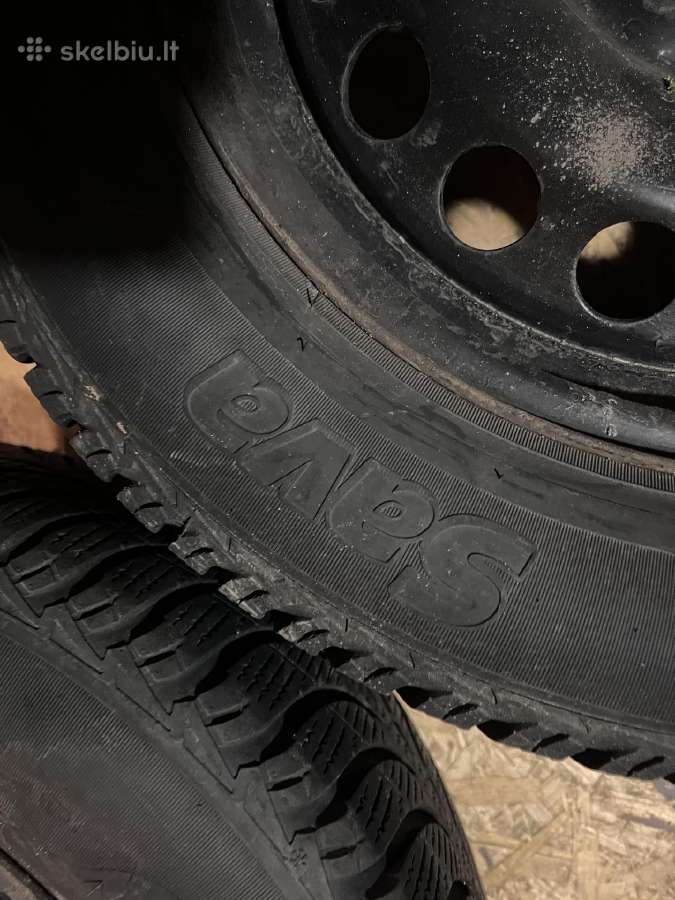 R 15 Ratų komplektas su žieminėm padangom - nuotraukos Nr. 3