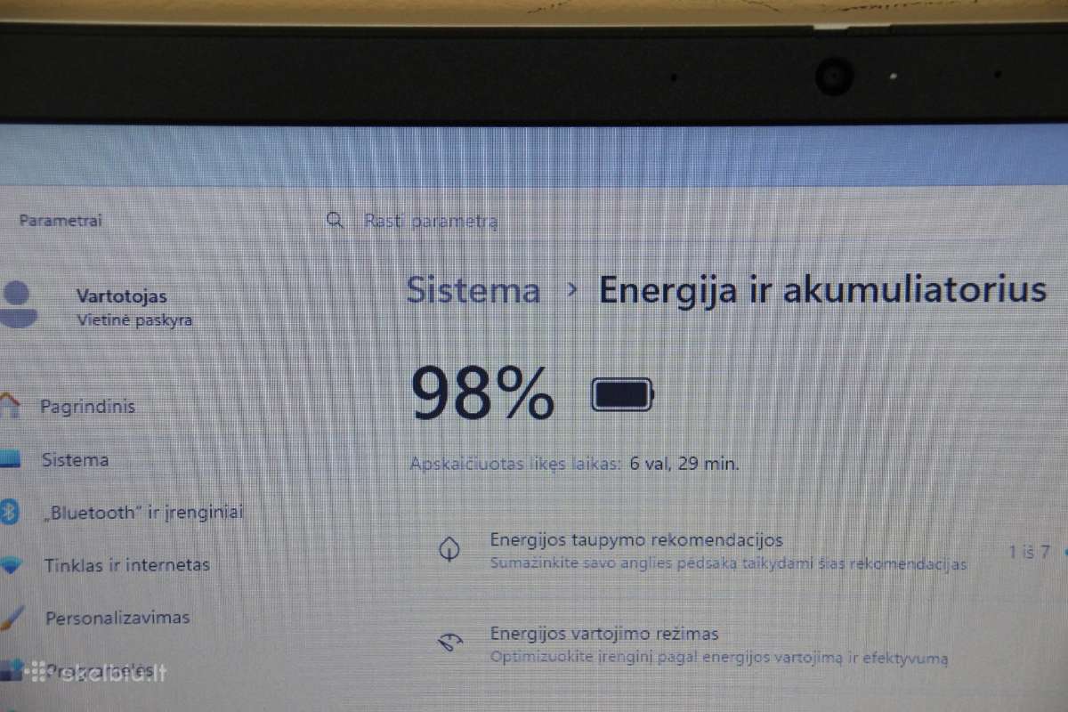 Lenovo Ideapad 17,3 20gb 256gb SSD - nuotraukos Nr. 10