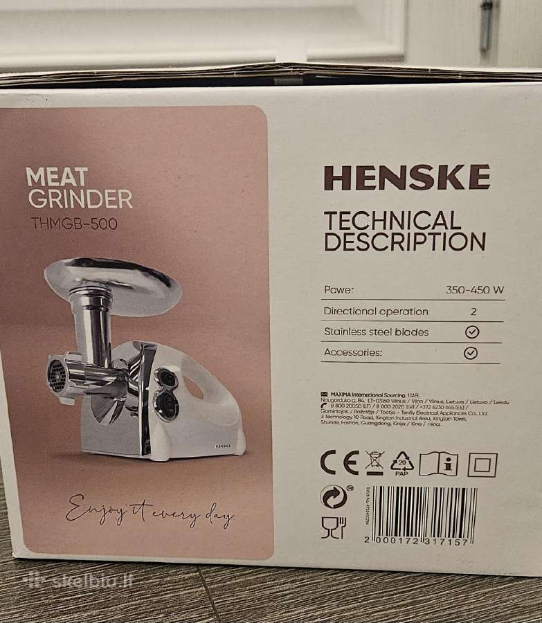 Henske elektrinė mėsmalė Thmgb-500 - nuotraukos Nr. 2