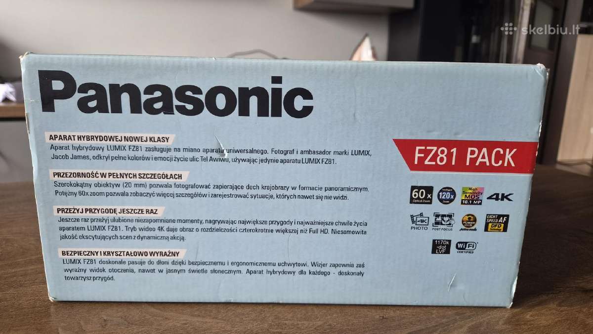 Panasonic Fz81 4k 60x optical zoom - nuotraukos Nr. 4