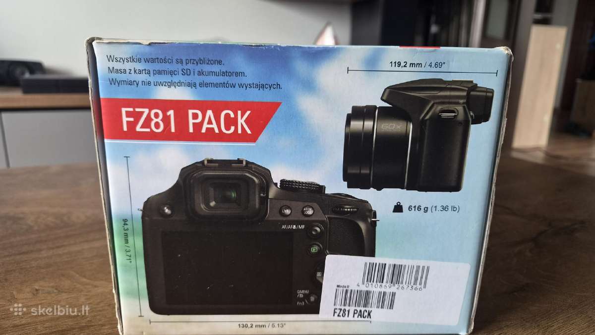 Panasonic Fz81 4k 60x optical zoom - nuotraukos Nr. 5