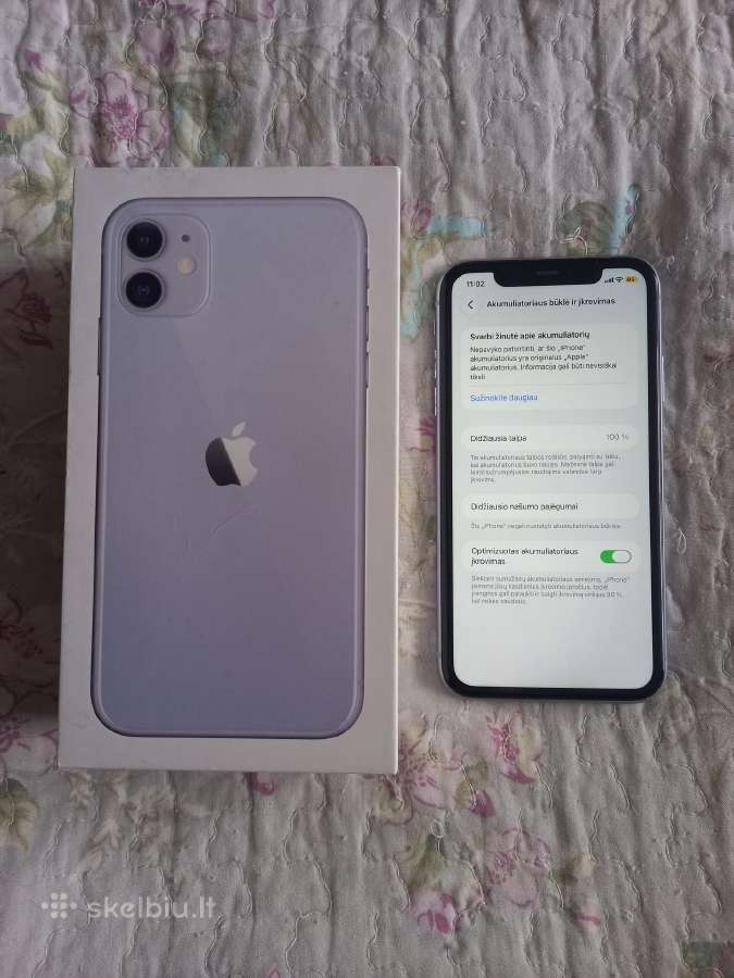 iPhone 11 64gb 100% baterija - nuotraukos Nr. 4