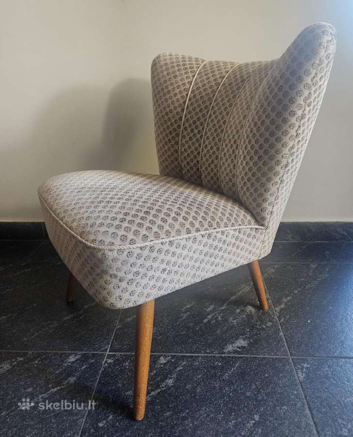 Senovinis fotelis foteliukas kede kreslas 1950 50s - nuotraukos Nr. 2