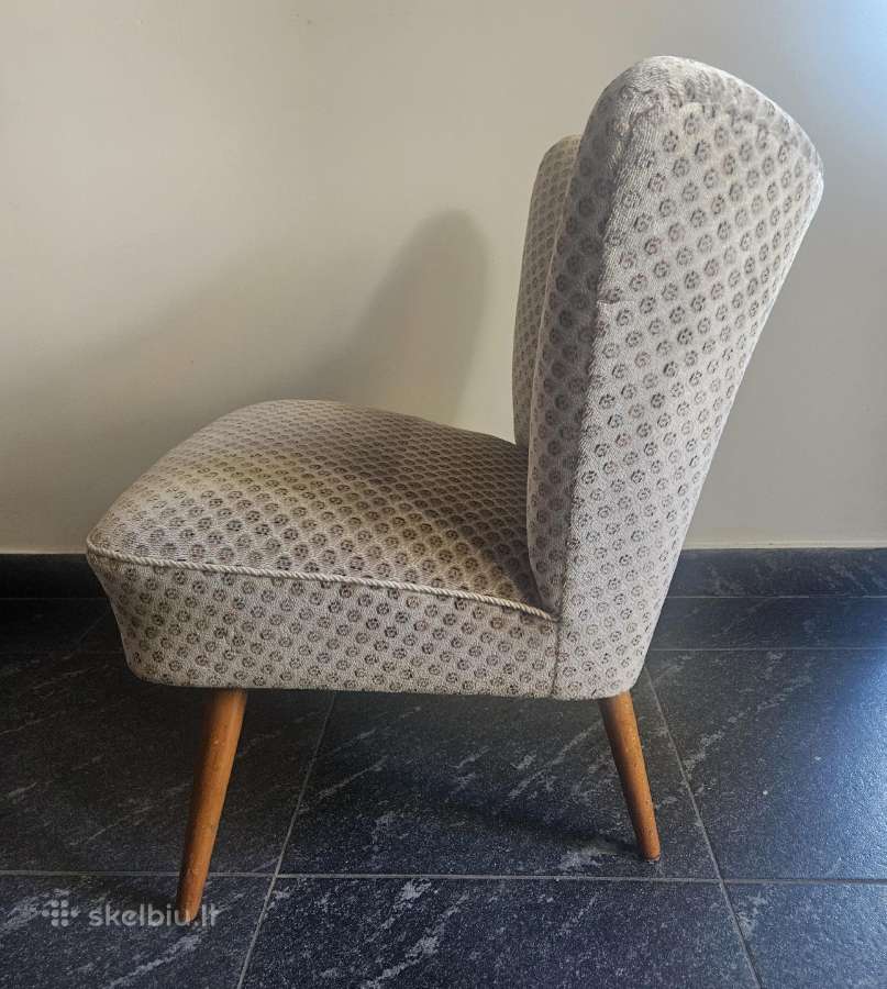 Senovinis fotelis foteliukas kede kreslas 1950 50s - nuotraukos Nr. 7