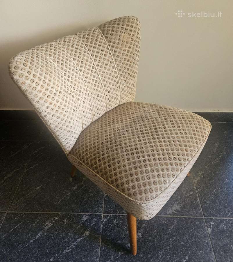 Senovinis fotelis foteliukas kede kreslas 1950 50s - nuotraukos Nr. 12