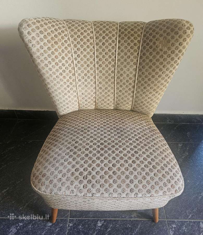 Senovinis fotelis foteliukas kede kreslas 1950 50s - nuotraukos Nr. 9