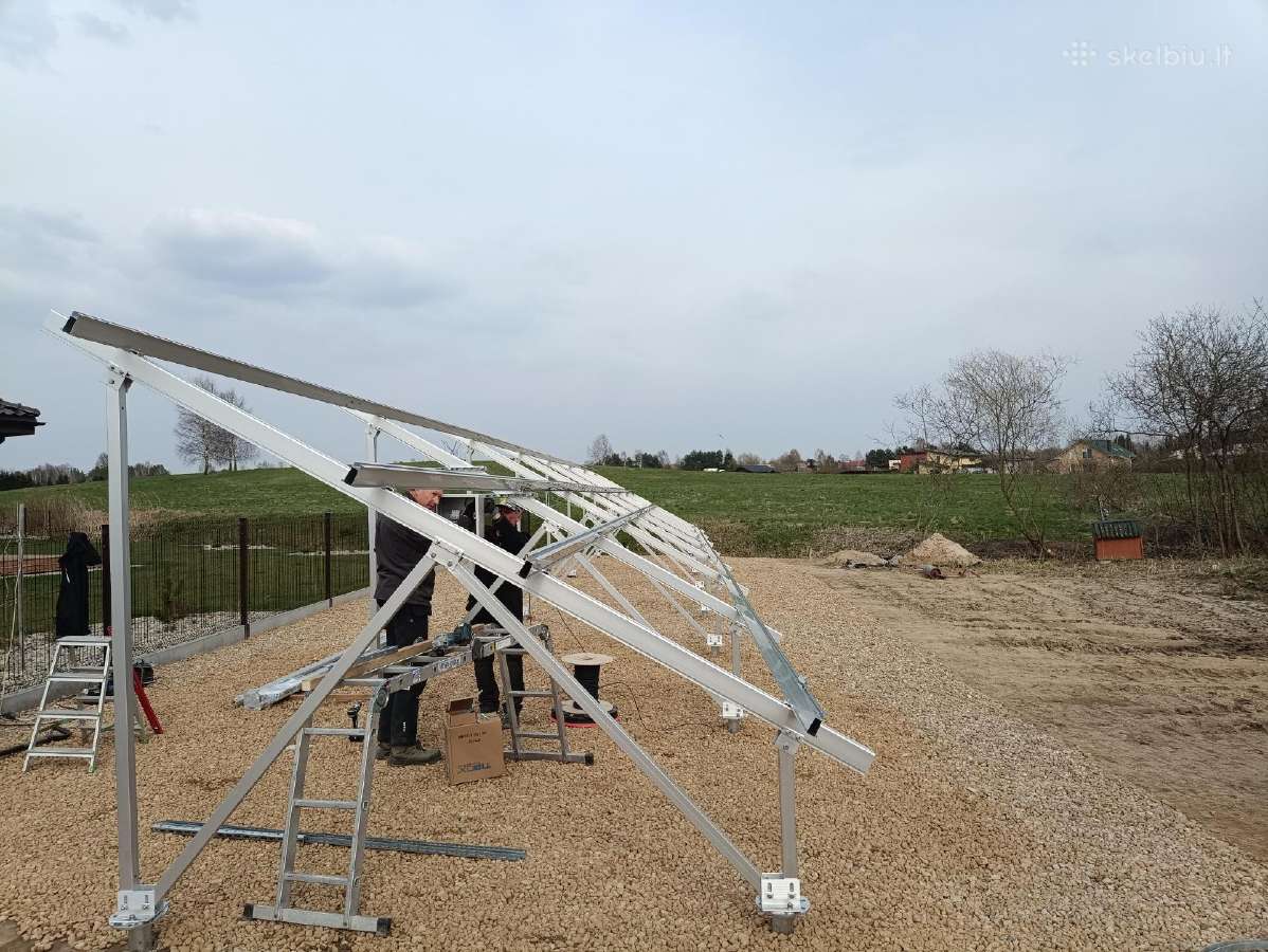 Antžeminė Aliuminio konstrukcija saulės elektrinei - nuotraukos Nr. 2