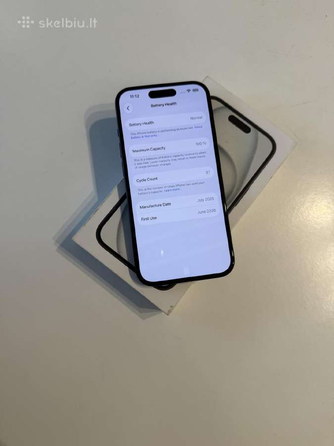 Apple iPhone 15 128gb black Blocked - nuotraukos Nr. 3