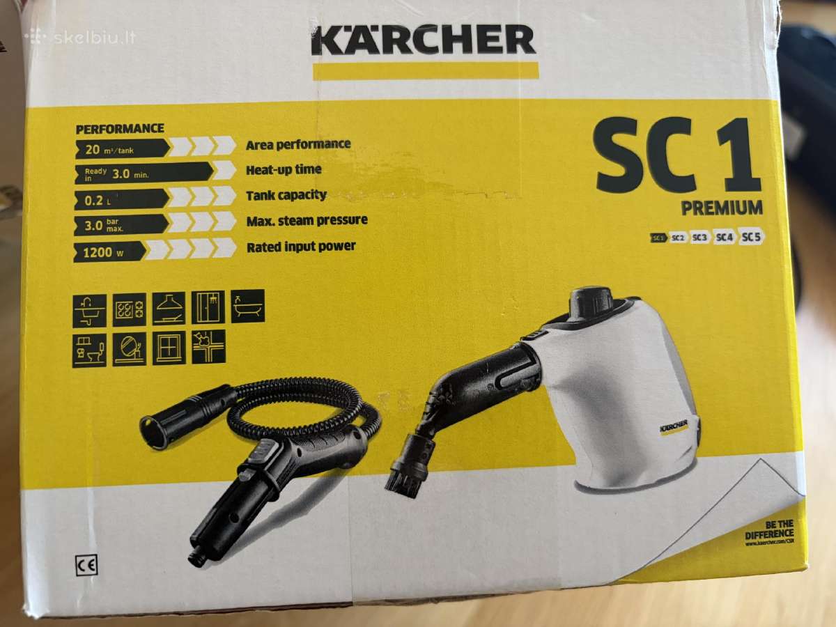 Karcher Sc1 Premium garų valytuvas - nuotraukos Nr. 6