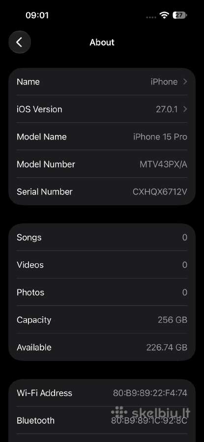 iPhone 15 Pro 256gb - nuotraukos Nr. 10