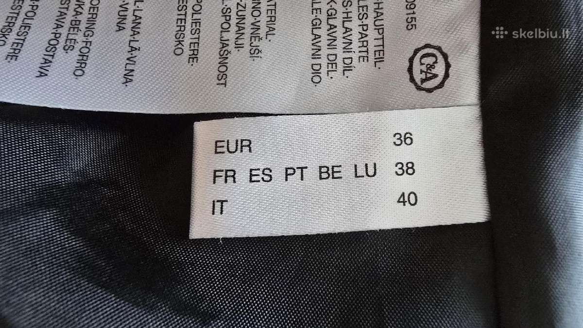 C&a paltas su vilna - nuotraukos Nr. 5