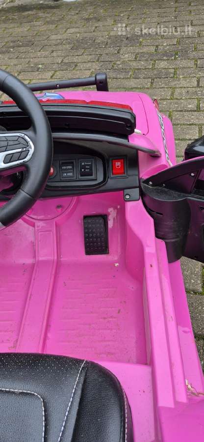Elektromobilis Dodge Police 12v7ah Pink - nuotraukos Nr. 6