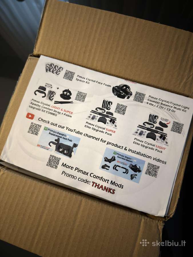 Pimax Crystal Super 50ppd + joystick'ai (juodas) - nuotraukos Nr. 10