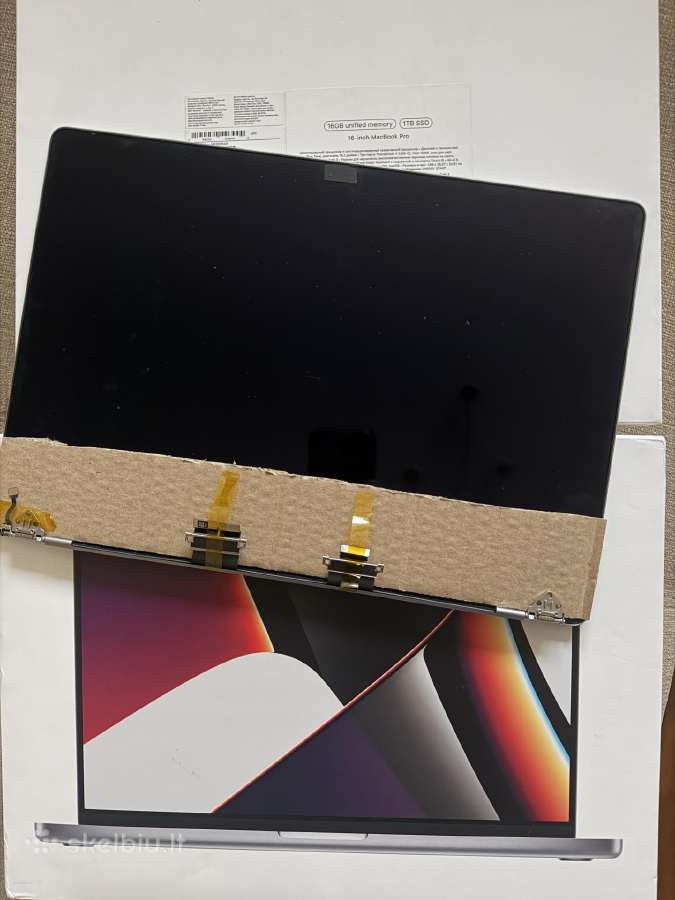 Apple MacBook Pro 16 inch M1 2021m ekranas - nuotraukos Nr. 2