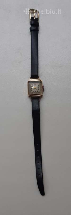 Titus Geneve moteriškas auksinis laikrodukas 750pr - nuotraukos Nr. 7