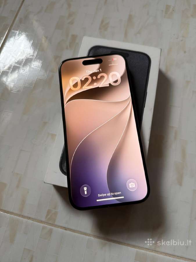 iPhone 15 Pro 128gb Black - nuotraukos Nr. 2