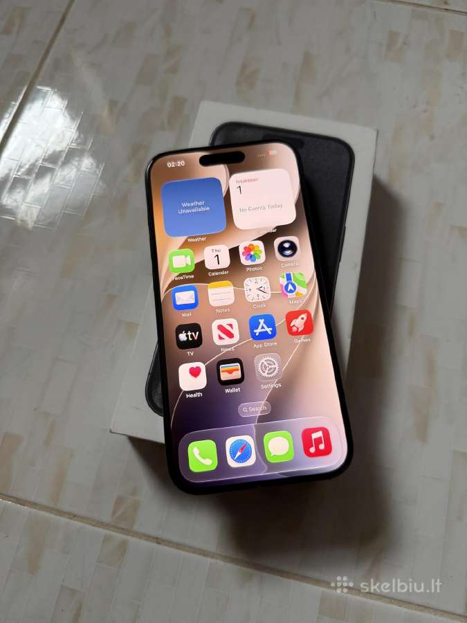 iPhone 15 Pro 128gb Black - nuotraukos Nr. 3