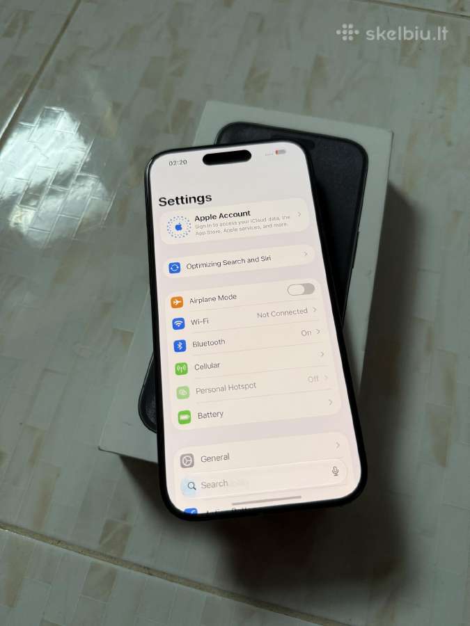 iPhone 15 Pro 128gb Black - nuotraukos Nr. 4