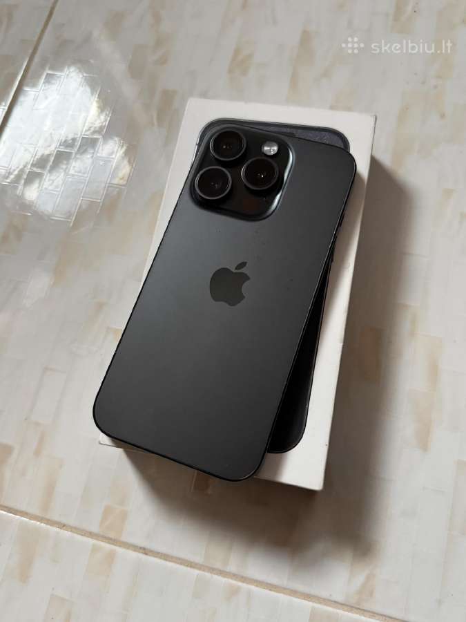 iPhone 15 Pro 128gb Black - nuotraukos Nr. 7