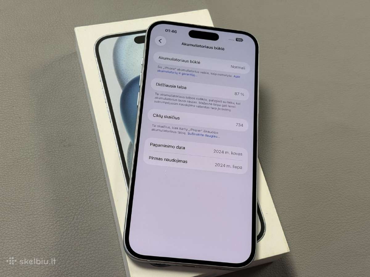 iPhone 15 Plus 128gb labai gera būklė - nuotraukos Nr. 11