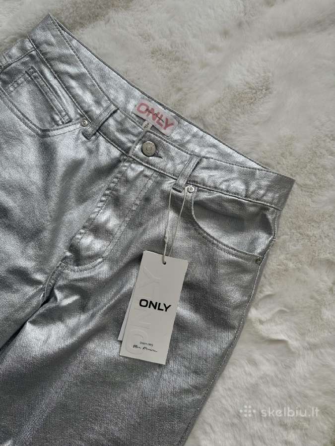 Stilingos Only sidabrinės kelnės - nuotraukos Nr. 2