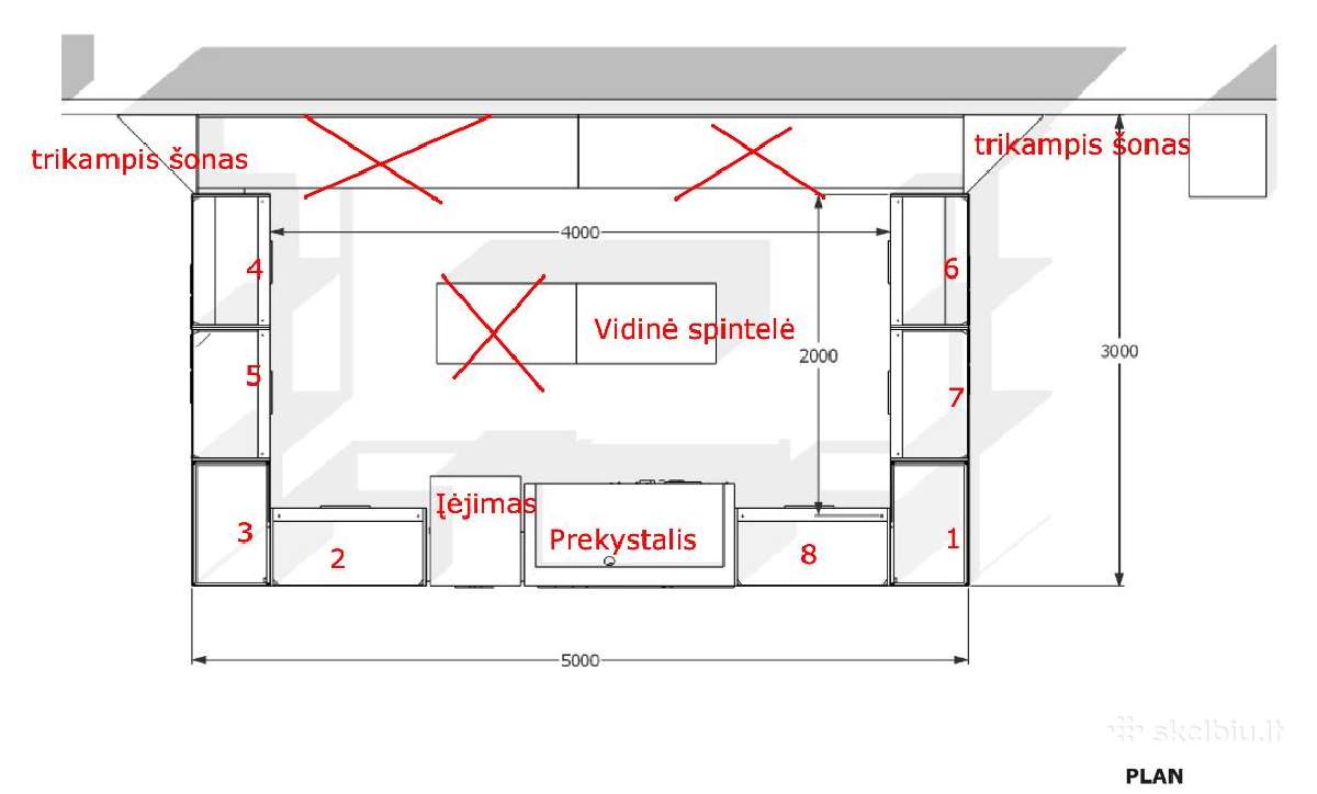 Gero stovio prekybinė sala su apšvietimu - nuotraukos Nr. 4