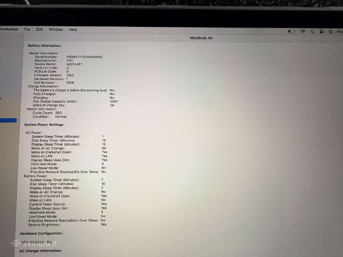 MacBook Air 13 Retina, 2018 m. 256 GB - nuotraukos Nr. 13