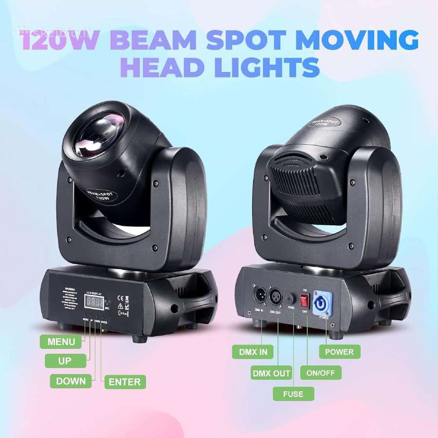 120 Beam + spot judanti scenos šviesa - nuotraukos Nr. 5