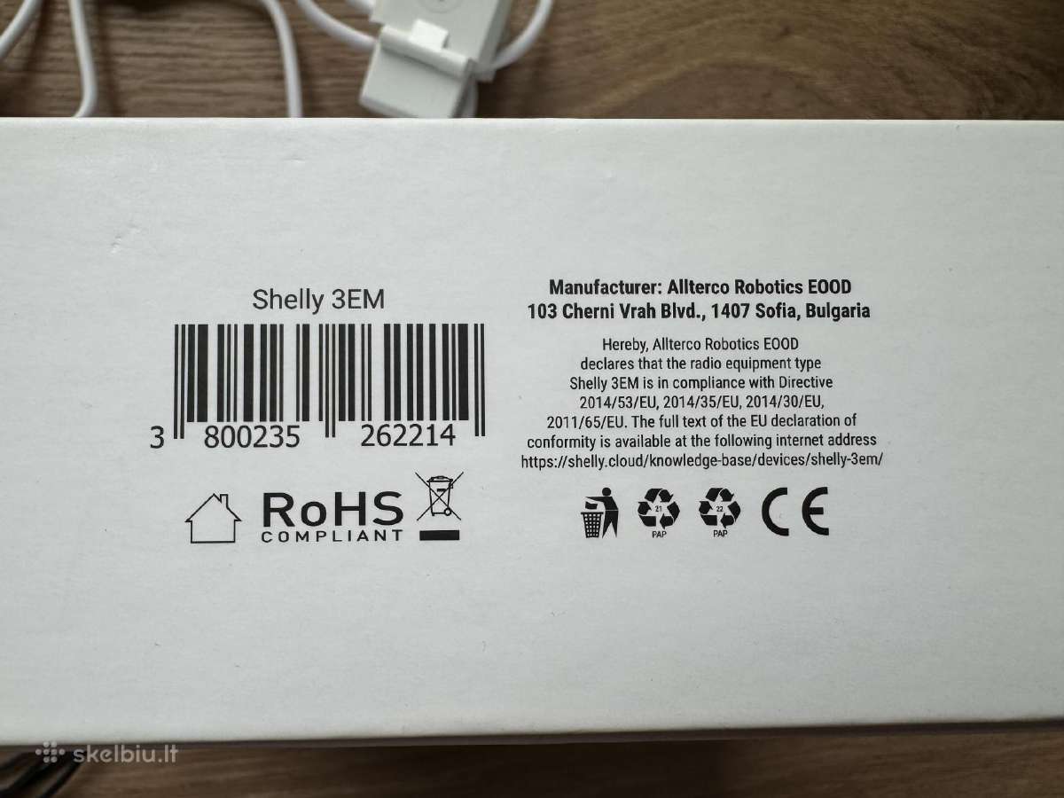 “Shelly 3em“ energijos matuoklis su WiFi - nuotraukos Nr. 3