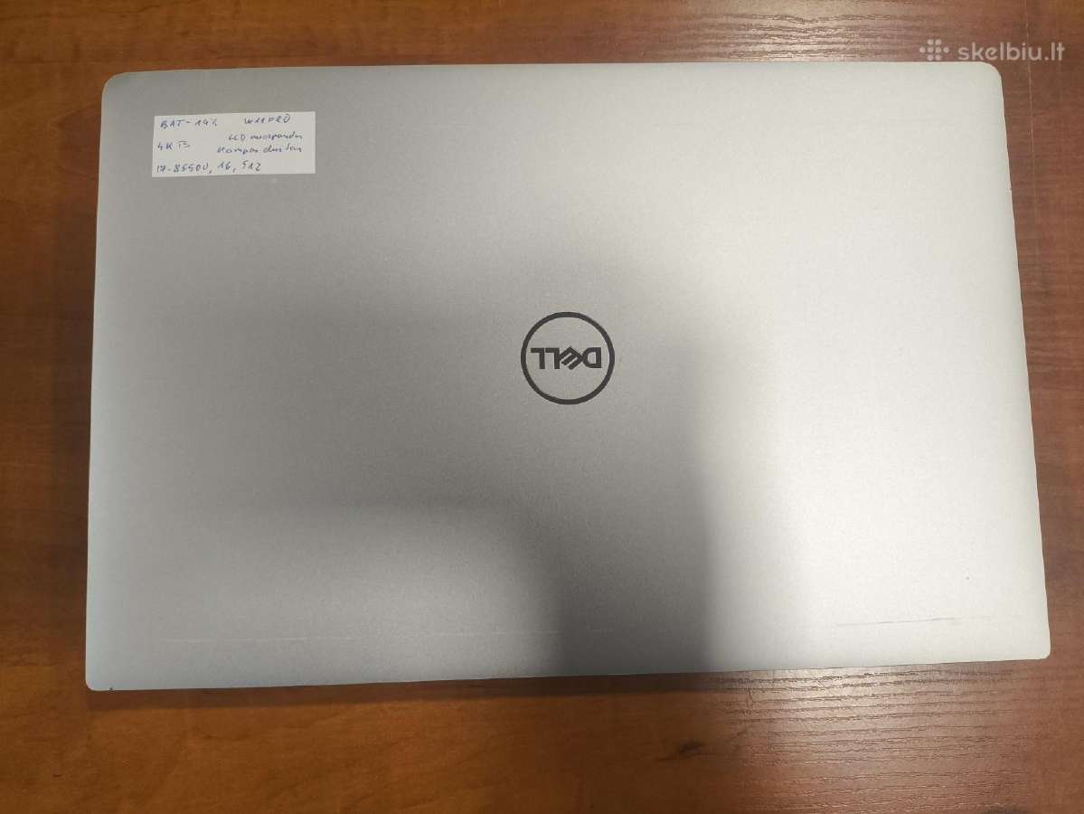 Xps 13.3 4k Touch i7-8550u 16gb 512gb SSD 14% - nuotraukos Nr. 3