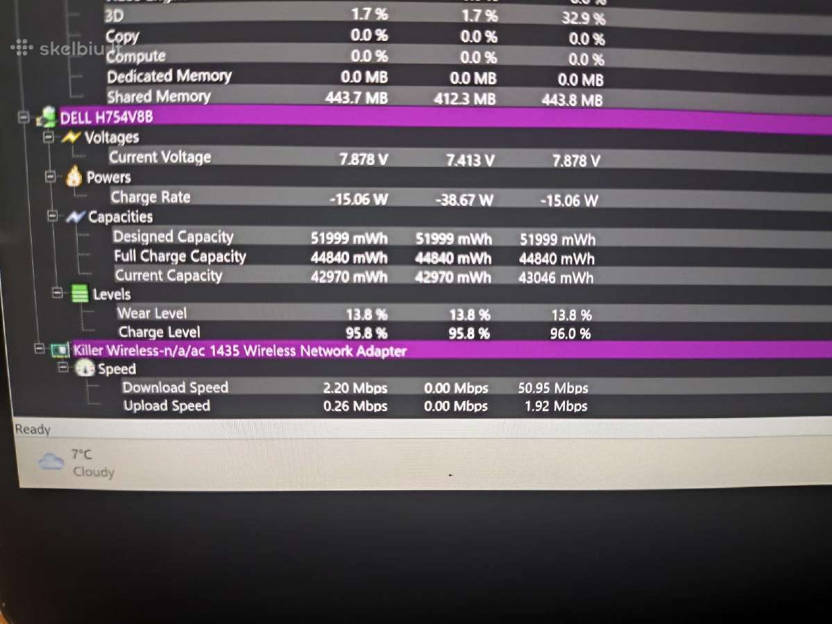 Xps 13.3 4k Touch i7-8550u 16gb 512gb SSD 14% - nuotraukos Nr. 8