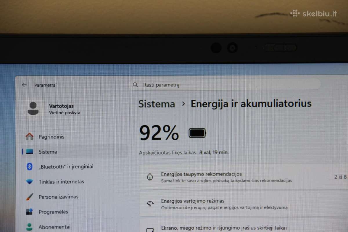Lenovo X1 Carbon 8th i7 16gb 512gb Fhd Ips - nuotraukos Nr. 10