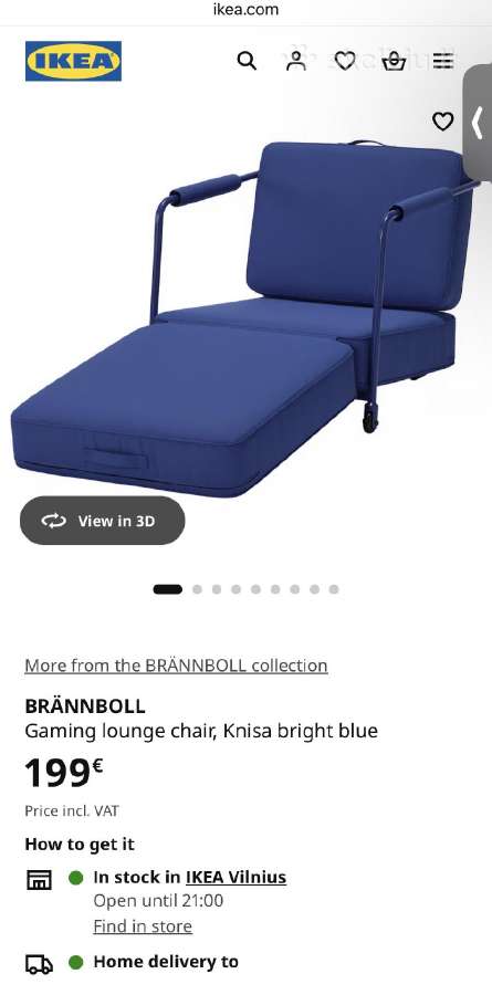 Fotelis Brannboll - nuotraukos Nr. 4