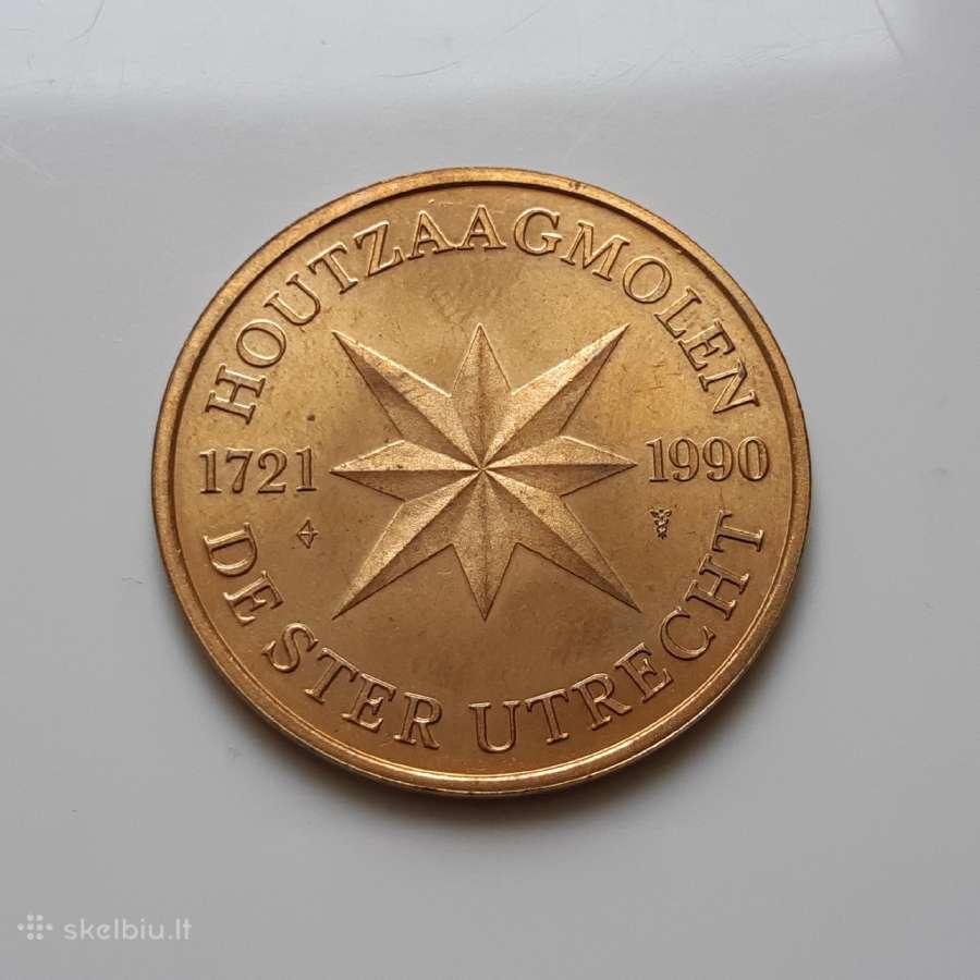 Olandija žetonas 1990 - nuotraukos Nr. 2
