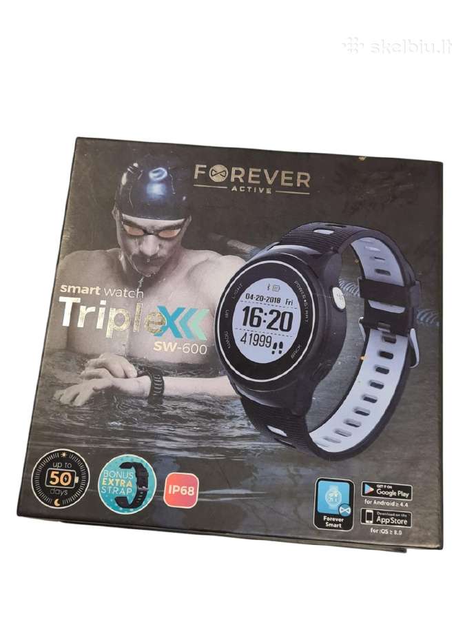 Forever Smart Sw-600 Triplex su GPS sportinis laik - nuotraukos Nr. 2