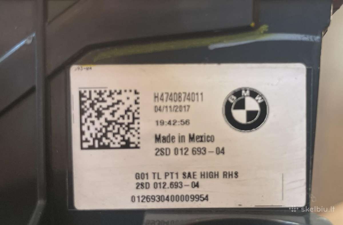 Bmw X3 G01 galiniai žibintai Usa (amerikietiški) - nuotraukos Nr. 2