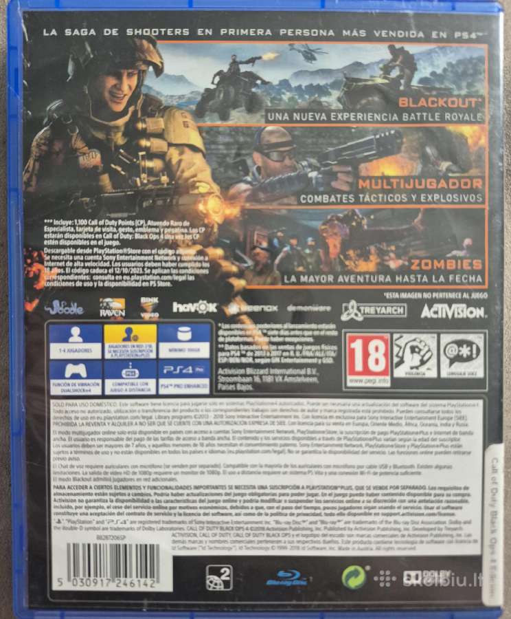 Ps5 Battlefield 6 Ps4 Call of Duty: Black Ops 4 - nuotraukos Nr. 5